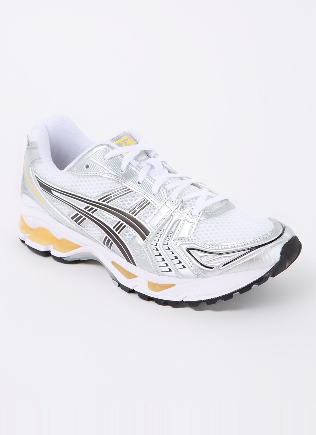 ASICS Gel-Kayano 14 sneaker met metallic details - voorkant 5 wit