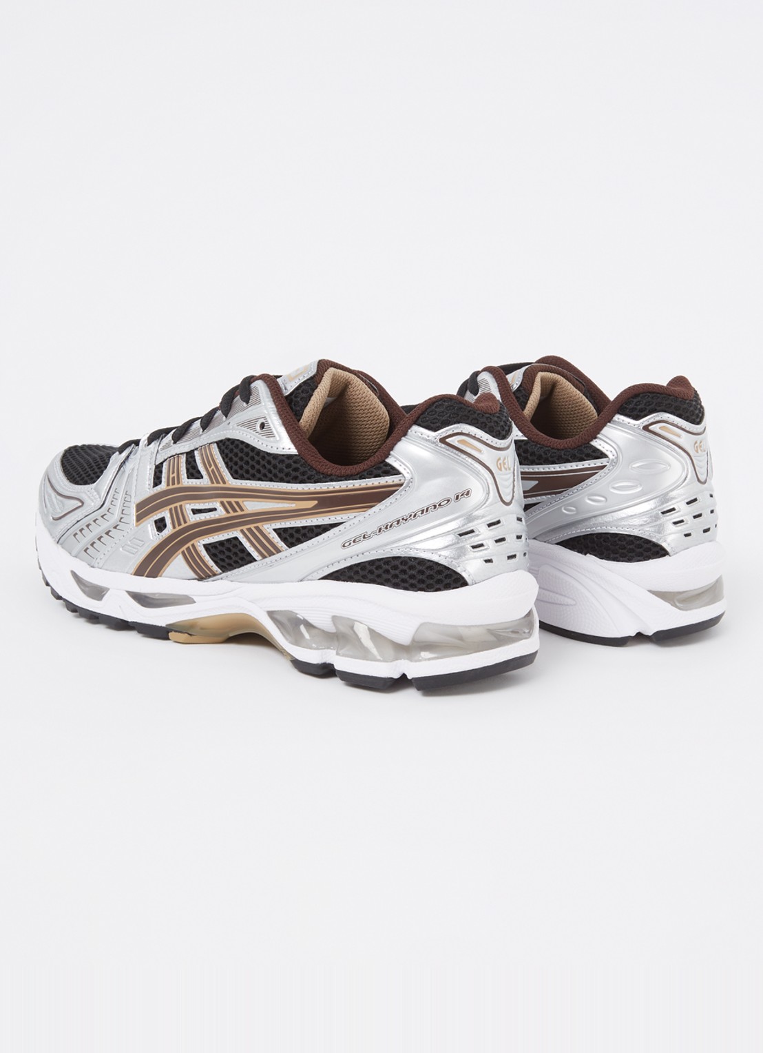 ASICS Gel-Kayano 14 sneaker met metallic details - achterkant 4 zwart