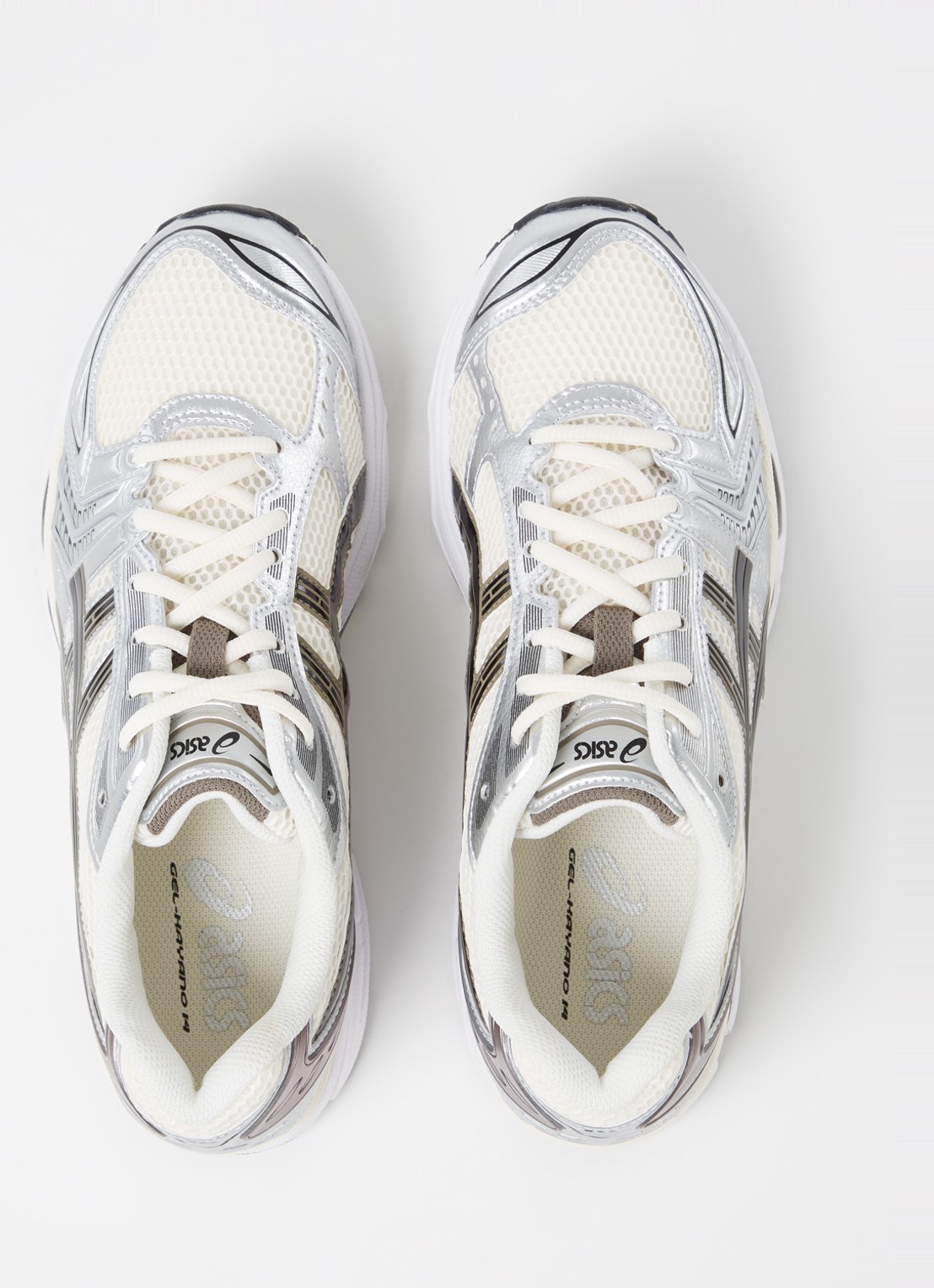 ASICS Gel-Kayano 14 sneaker met metallic details - detail 3 gebroken wit