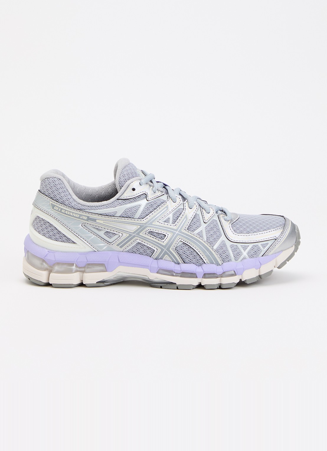 ASICS Gel-Kayano 20 sneaker met mesh details - voorkant grijs