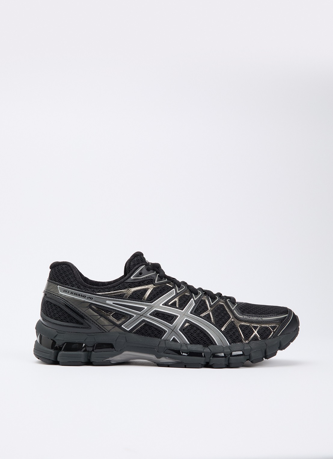 ASICS Gel-Kayano 20 sneaker met mesh details - voorkant 5 zwart