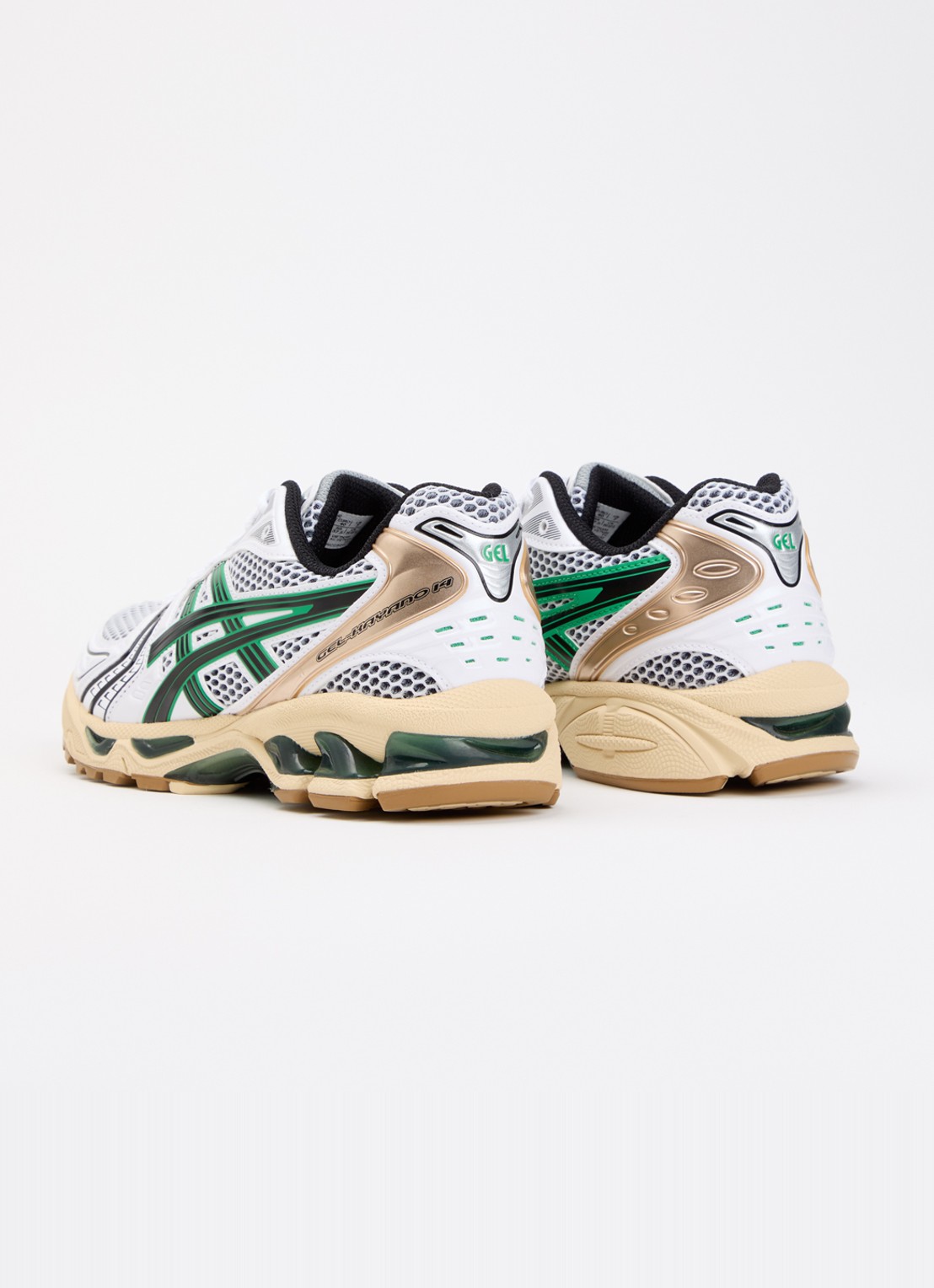 ASICS Gel-Kayano sneaker van mesh met metallic details - achterkant 5 wit