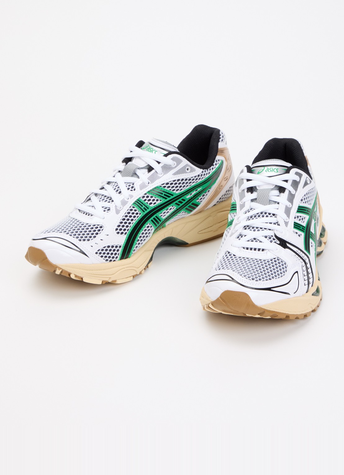 ASICS Gel-Kayano sneaker van mesh met metallic details - detail wit