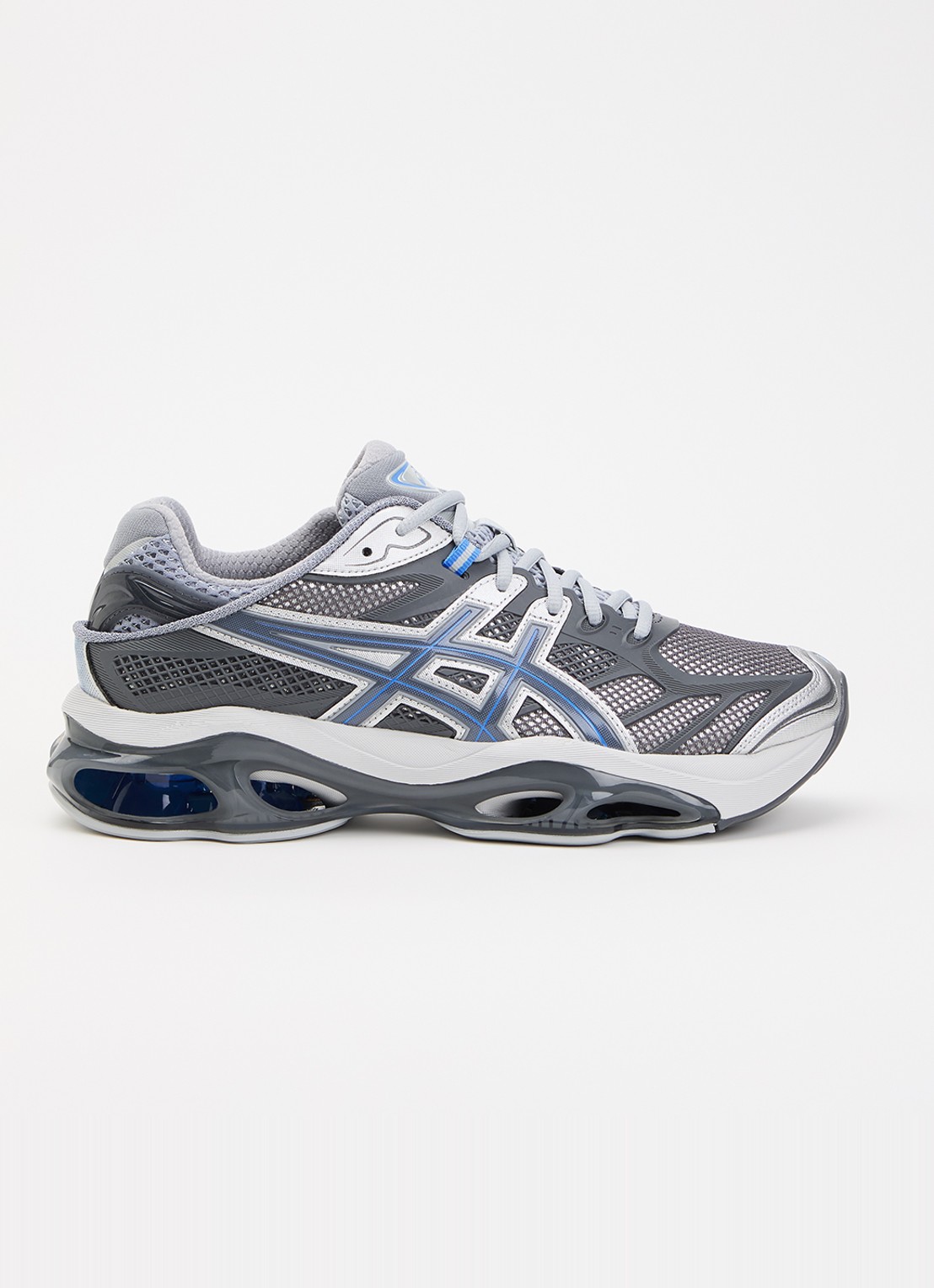 ASICS Gel-Kinetic 2.0 sneaker met mesh details en metallic finish - voorkant 5 zilver