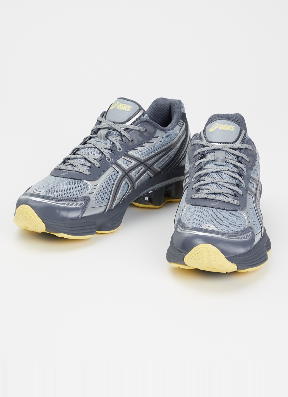 ASICS Gel-Kinetic Fluent sneaker van mesh met logo - detail 3 grijs