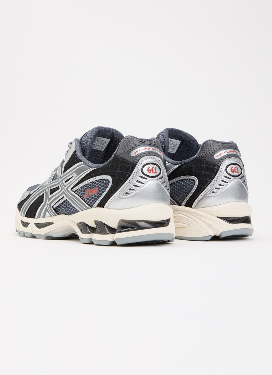 ASICS Gel-Nimbus 10.1 sneaker met mesh details - achterkant 5 donkergrijs