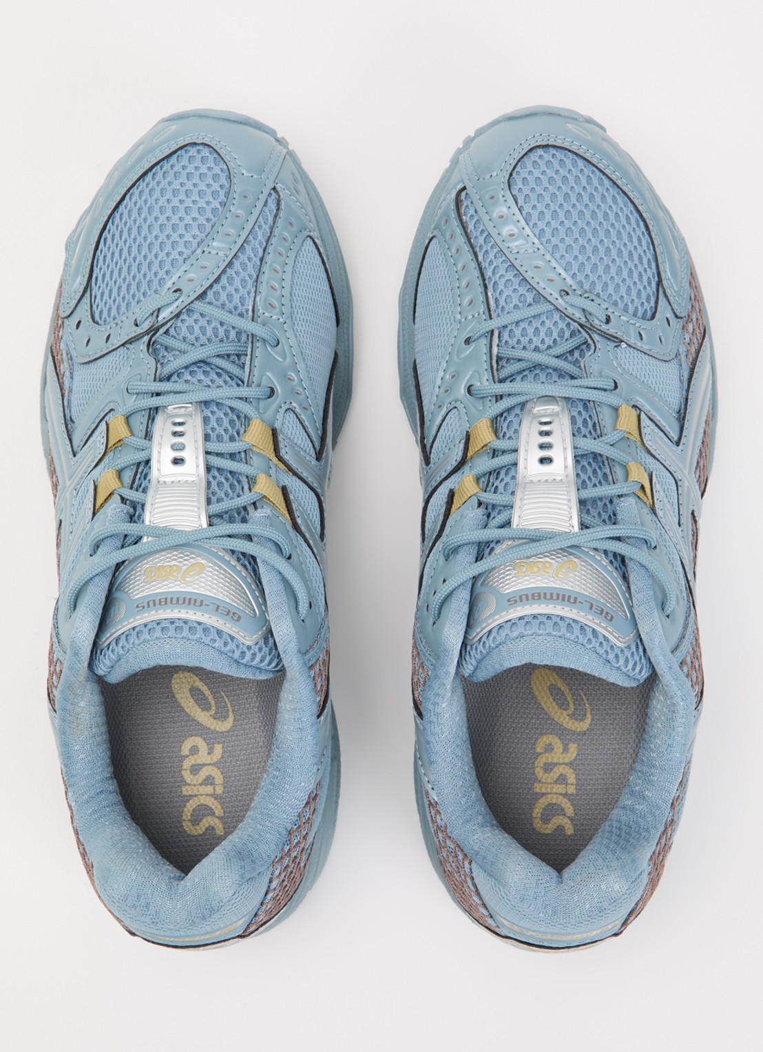 ASICS Gel-Nimbus 10.1 sneaker van mesh met metallic details - detail 3 blauw
