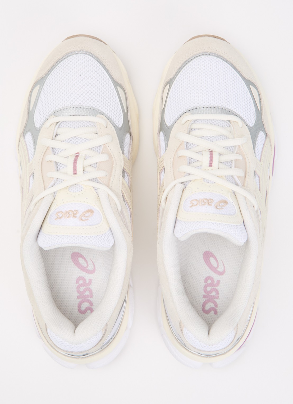 ASICS Gel-Nyc 2.0 sneaker met leren details - detail 3 creme