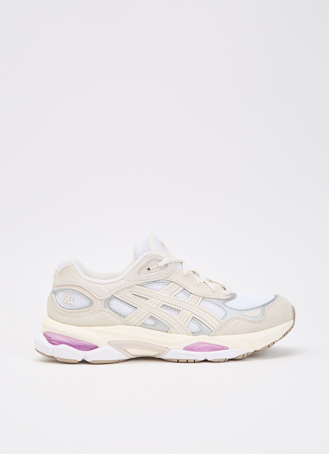 ASICS Gel-Nyc 2.0 sneaker met leren details - voorkant creme