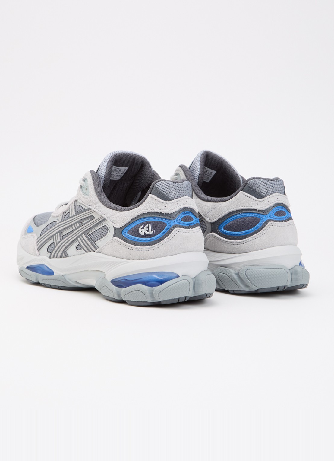 ASICS Gel-Nyc 2.0 sneaker met suède details - achterkant grijs