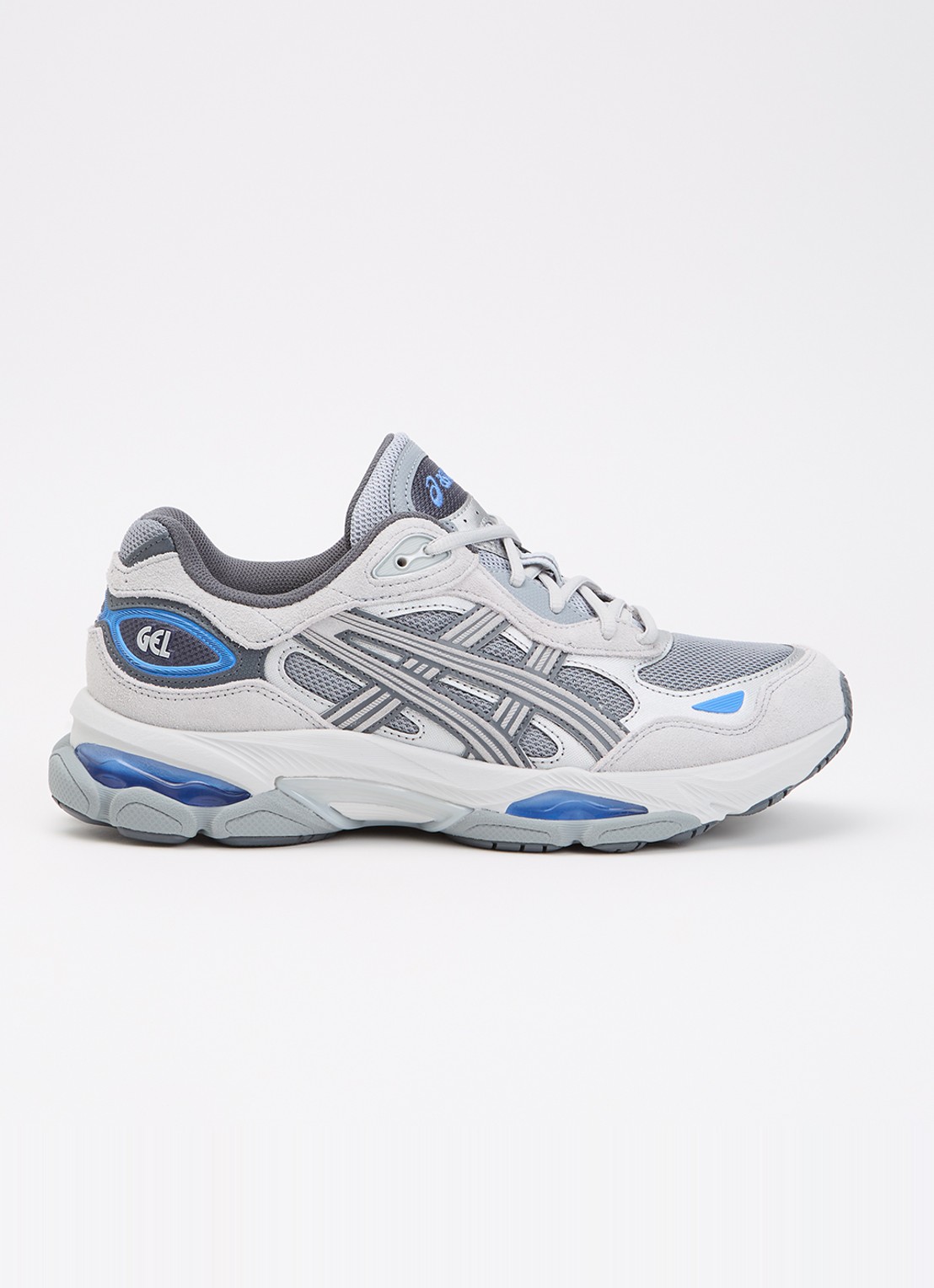 ASICS Gel-Nyc 2.0 sneaker met suède details - voorkant 2 grijs