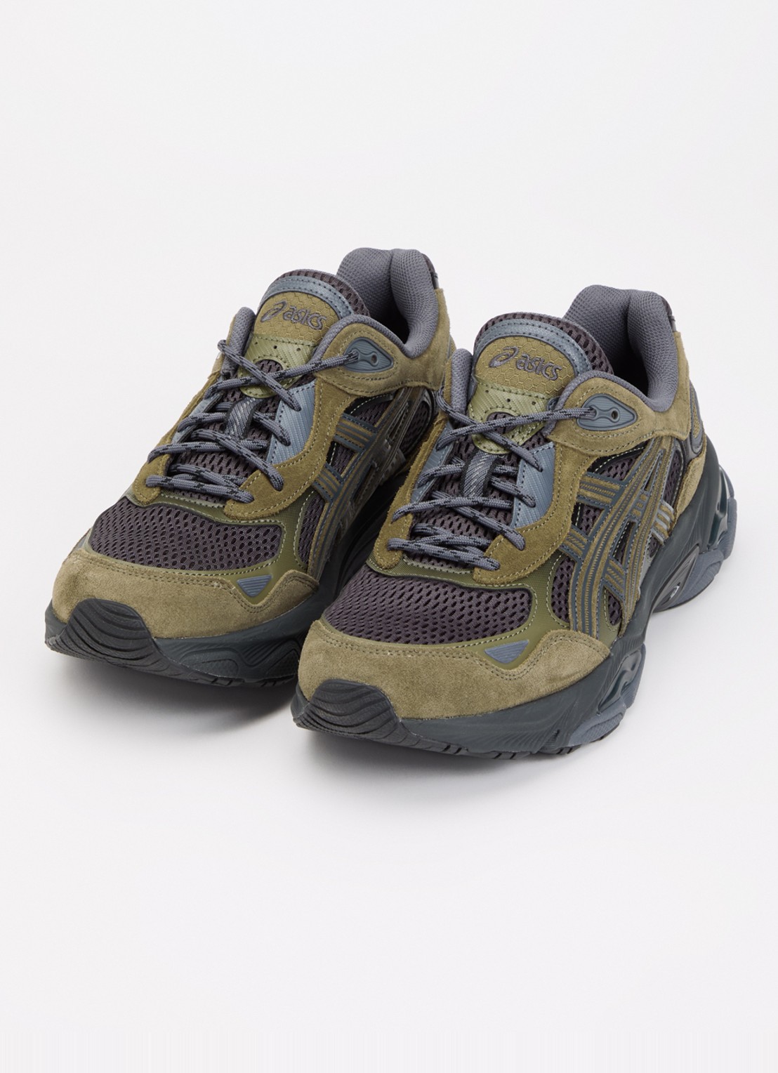 ASICS Gel-Nyc 2.0 sneaker met suède details - detail 2 bronsgroen
