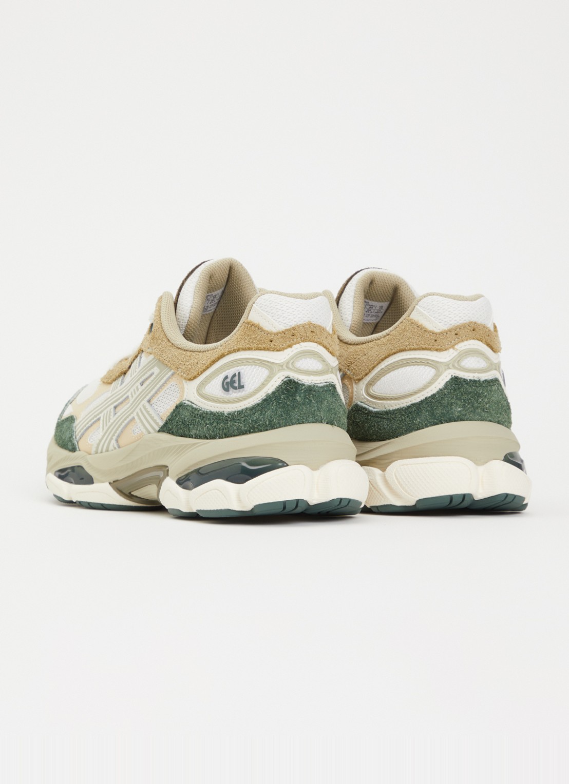 ASICS Gel-Nyc 2.0 sneaker met suède details - achterkant gebroken wit