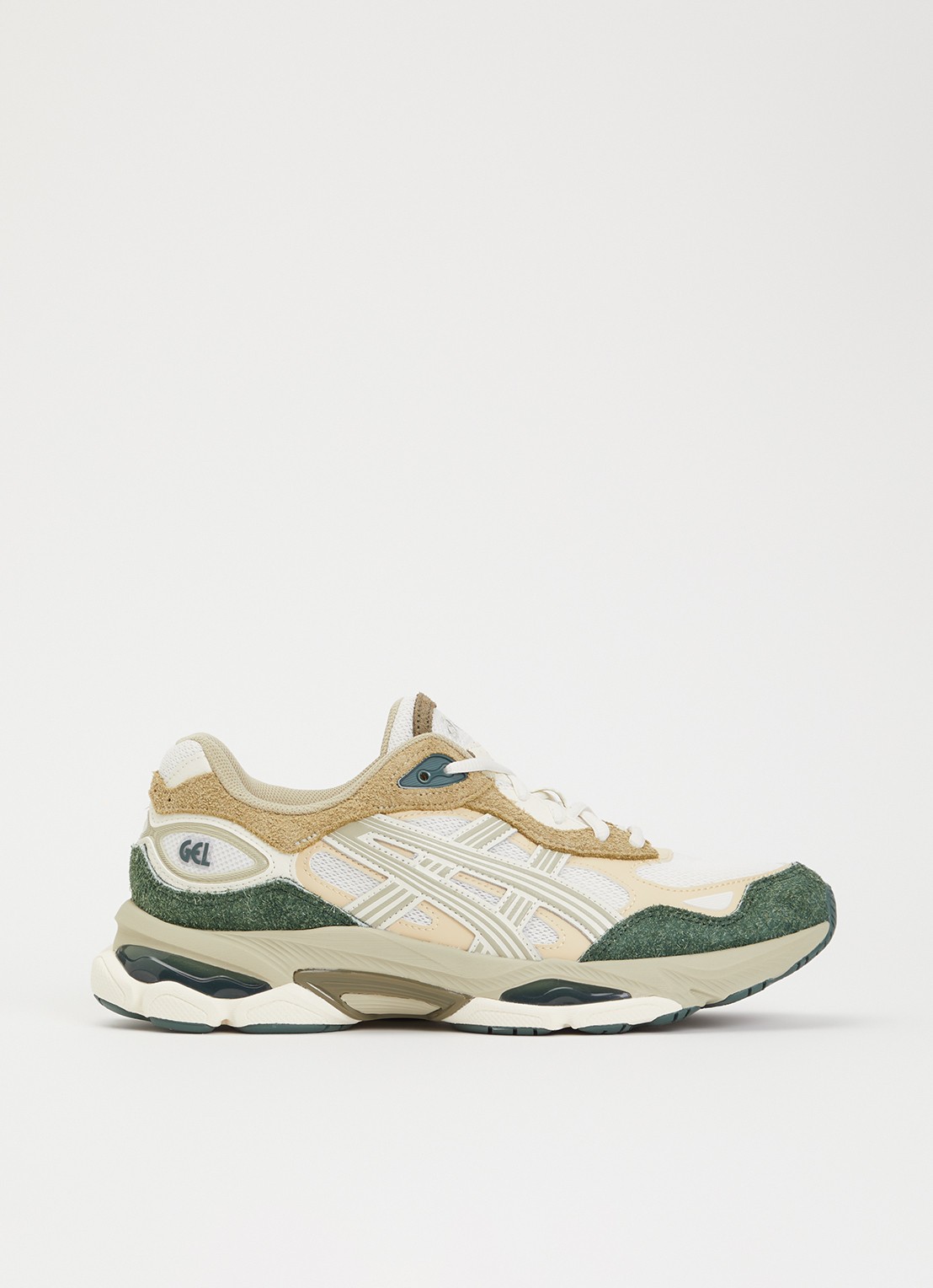 ASICS Gel-Nyc 2.0 sneaker met suède details - voorkant 5 gebroken wit