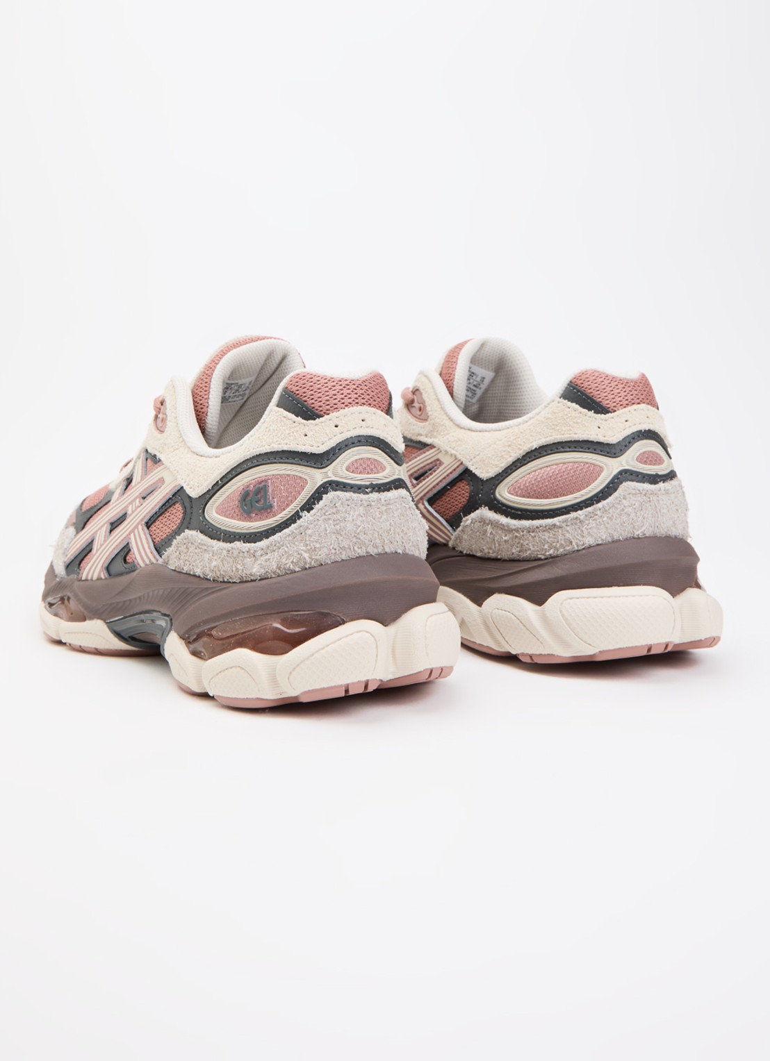 ASICS Gel-Nyc 2.0 sneaker met suède details - achterkant beige