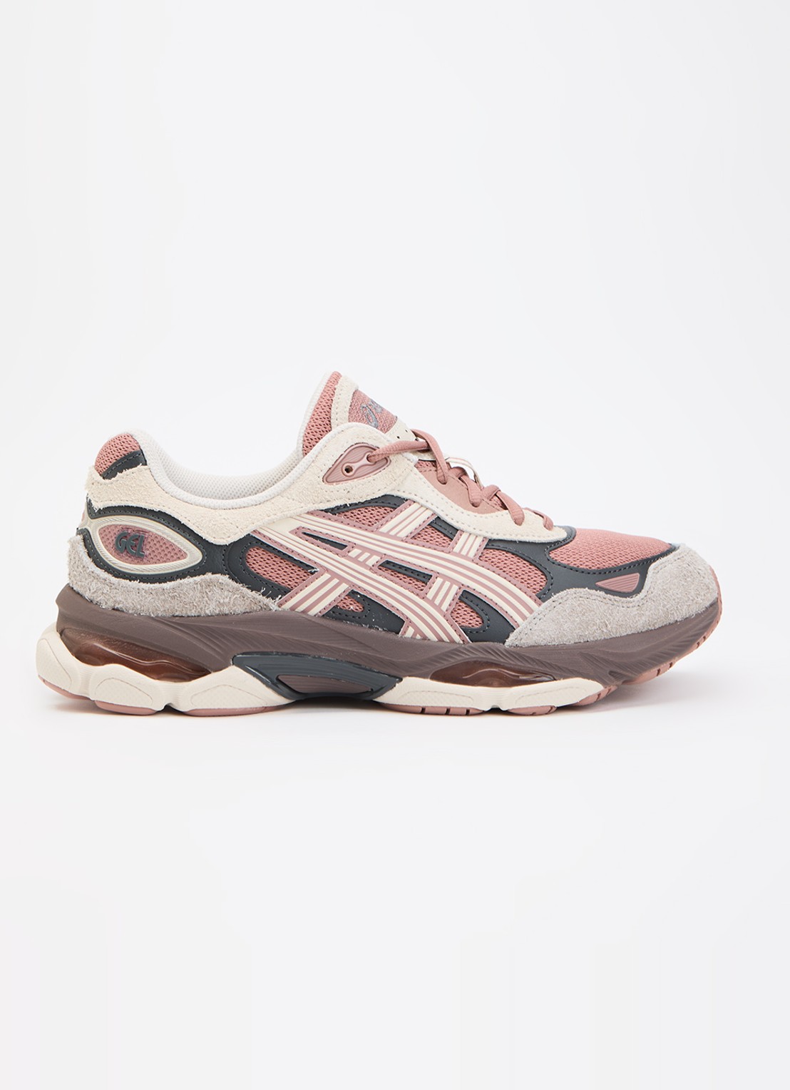 ASICS Gel-Nyc 2.0 sneaker met suède details - voorkant 5 beige