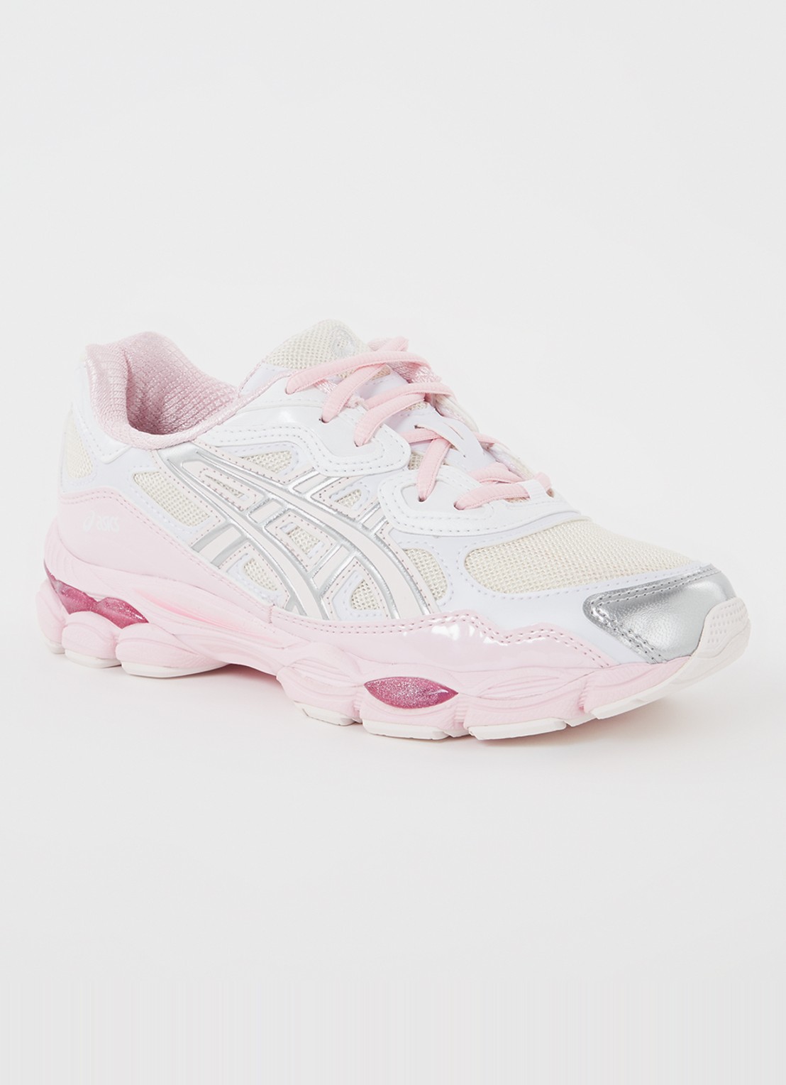 ASICS Gel-Nyc Kicki Yang Zhang met mesh-details - voorkant lichtroze