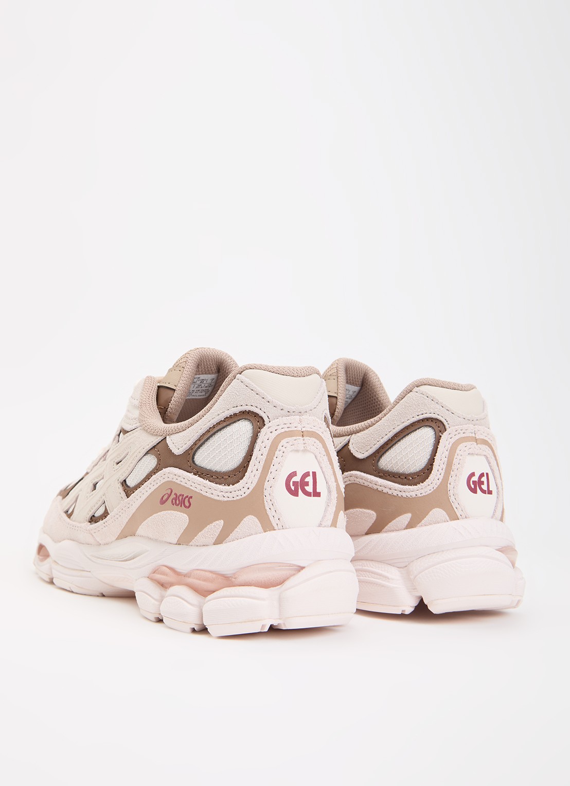 ASICS Gel-Nyc sneaker met details van suède - achterkant 5 oudroze