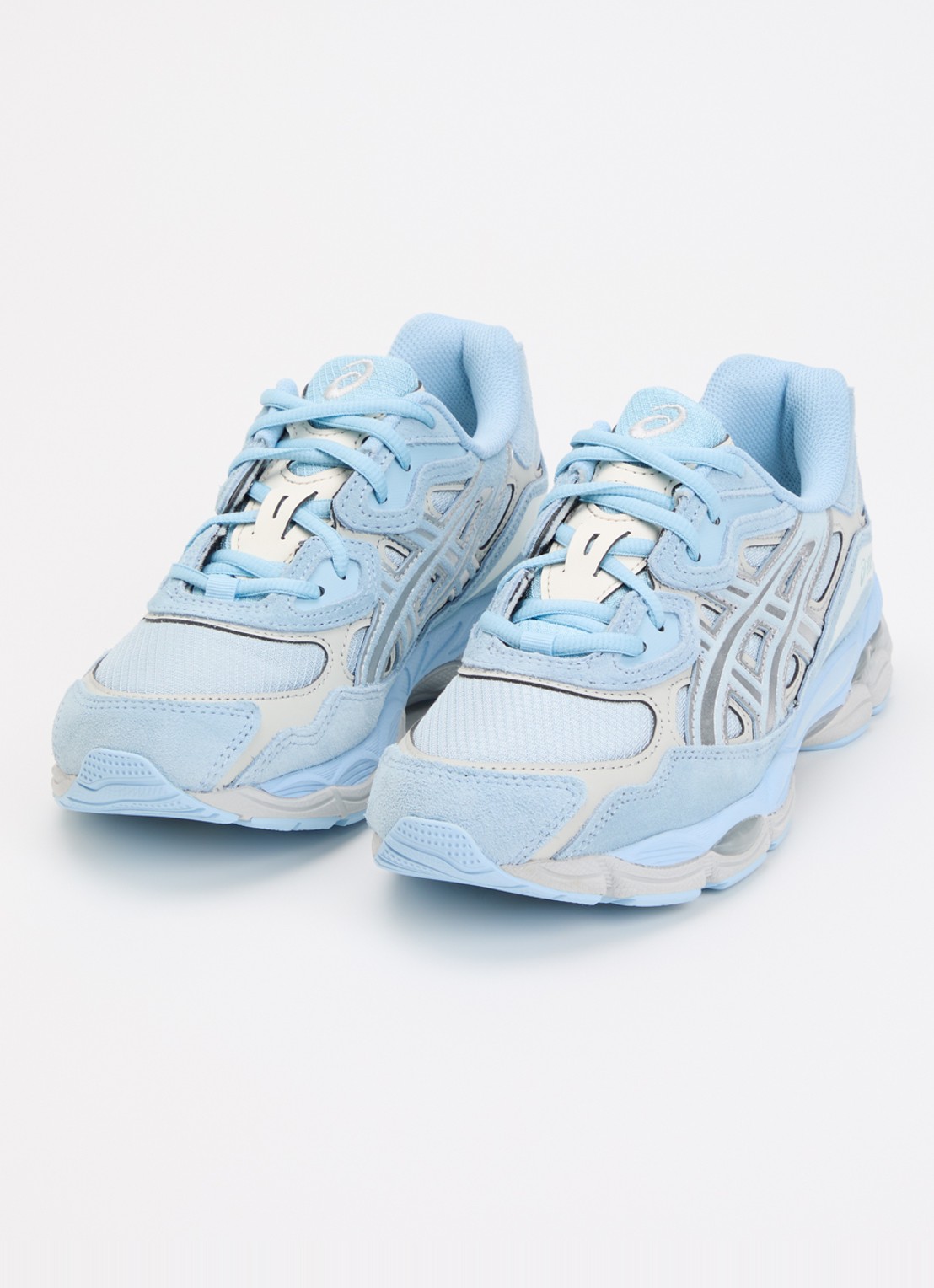 ASICS Gel-Nyc sneaker met suède details - detail 2 lichtblauw