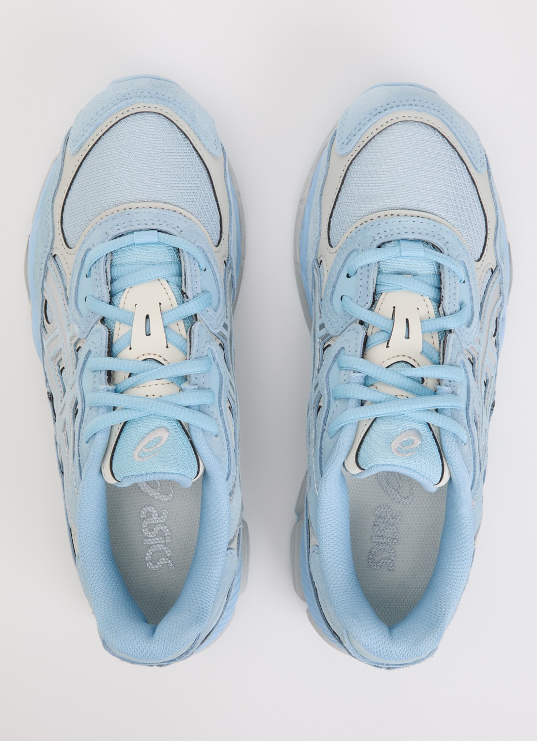 ASICS Gel-Nyc sneaker met suède details - detail 3 lichtblauw