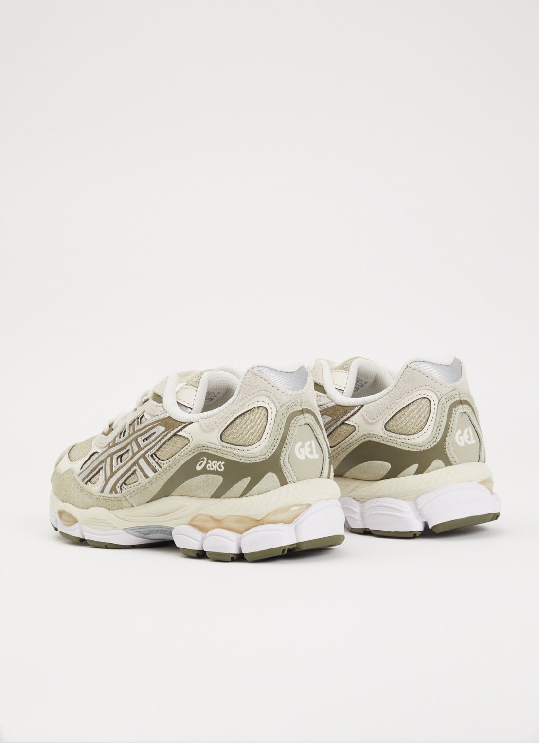 ASICS Gel-Nyc sneaker met suède details - achterkant khaki