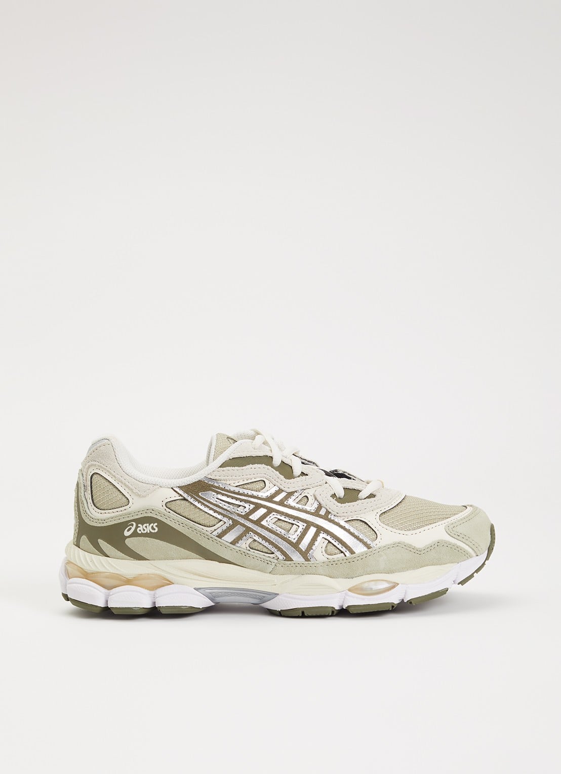 ASICS Gel-Nyc sneaker met suède details - voorkant 5 khaki