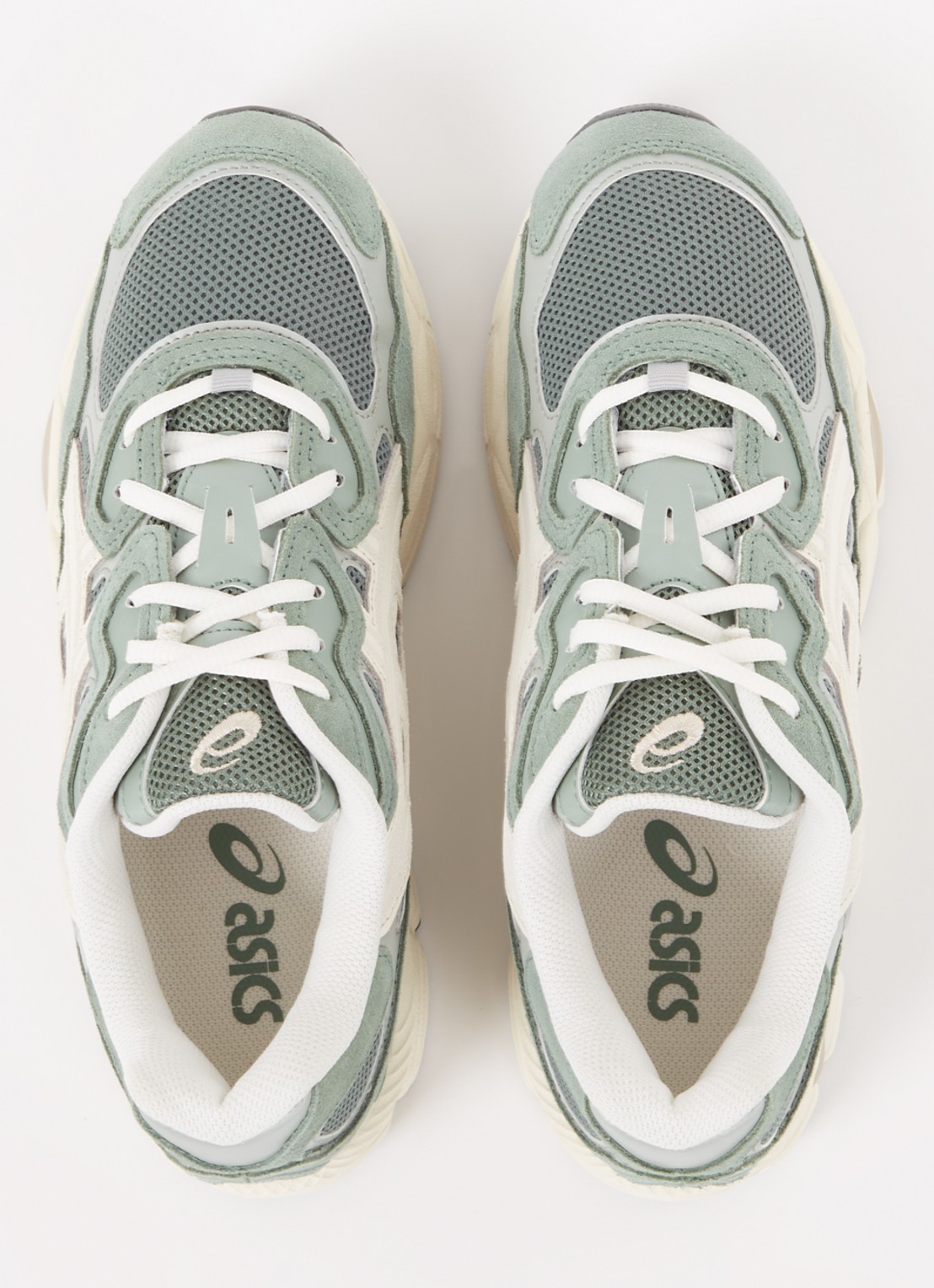 ASICS Gel-Nyc sneaker met suède details - detail 4 olijfgroen