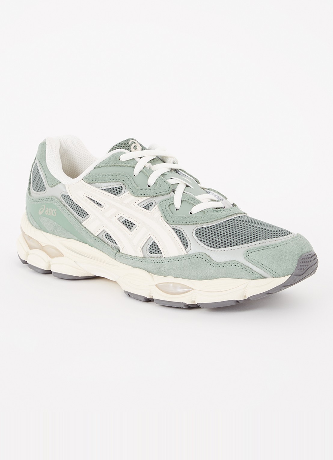 ASICS Gel-Nyc sneaker met suède details - voorkant 2 olijfgroen