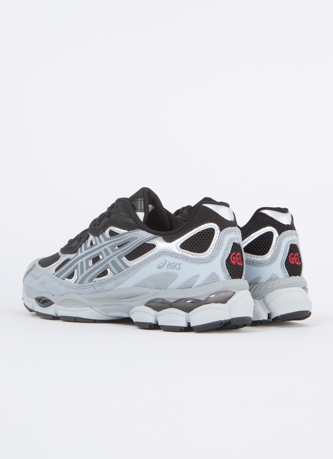 ASICS Gel-Nyc sneaker met suède details - achterkant blauwgrijs