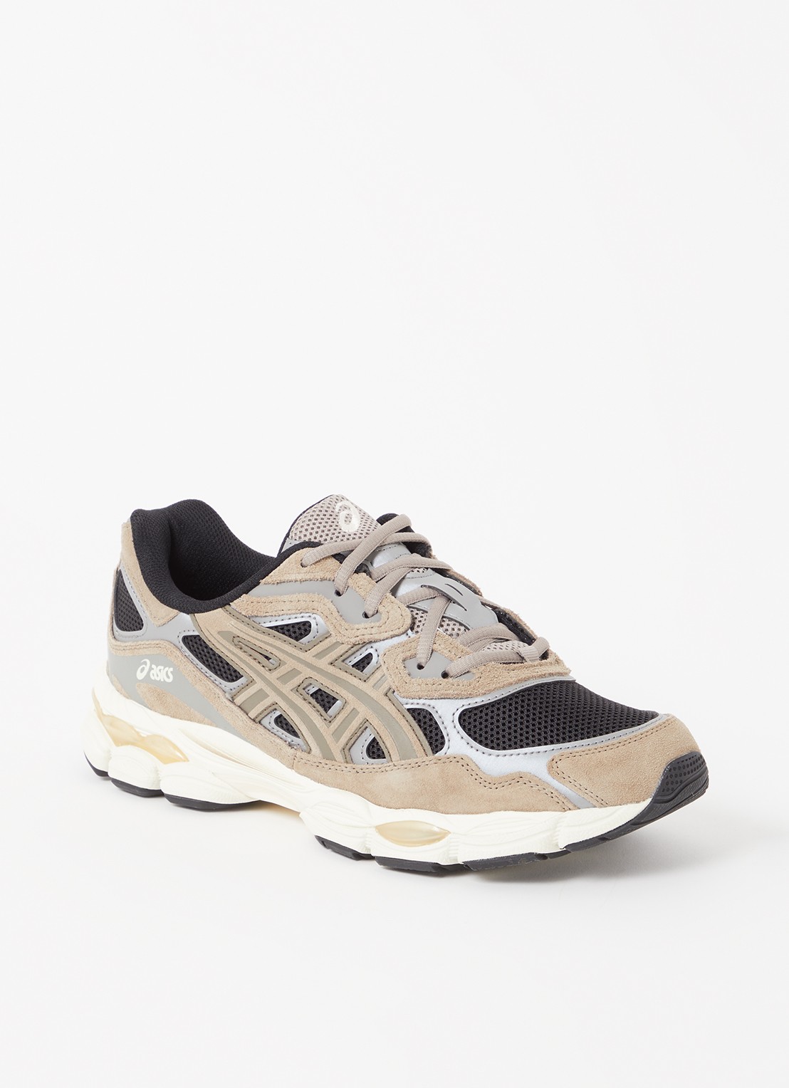 ASICS Gel-Nyc sneaker met suède details - voorkant beige