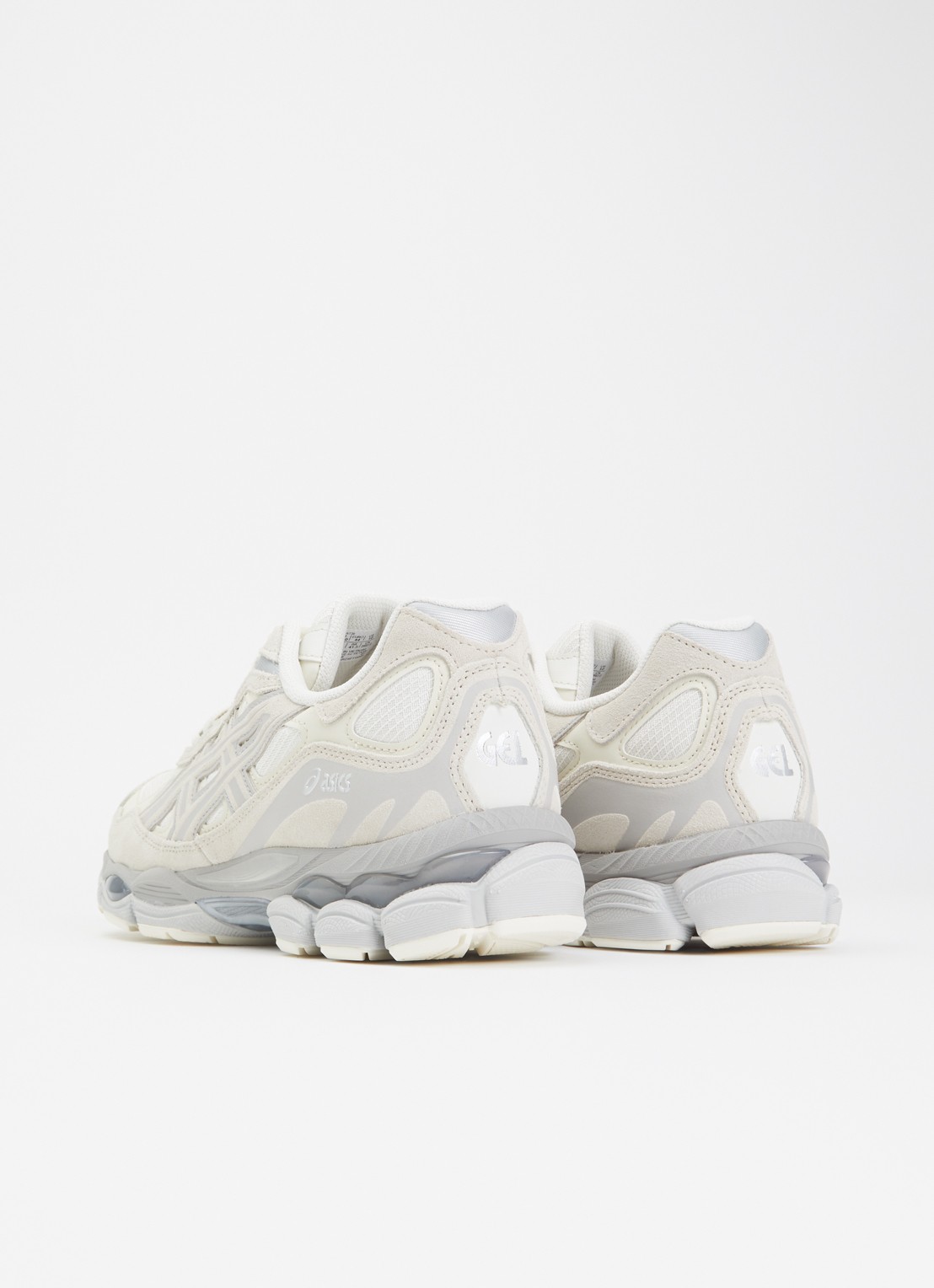 ASICS Gel-Nyc sneaker met suède details - achterkant gebroken wit