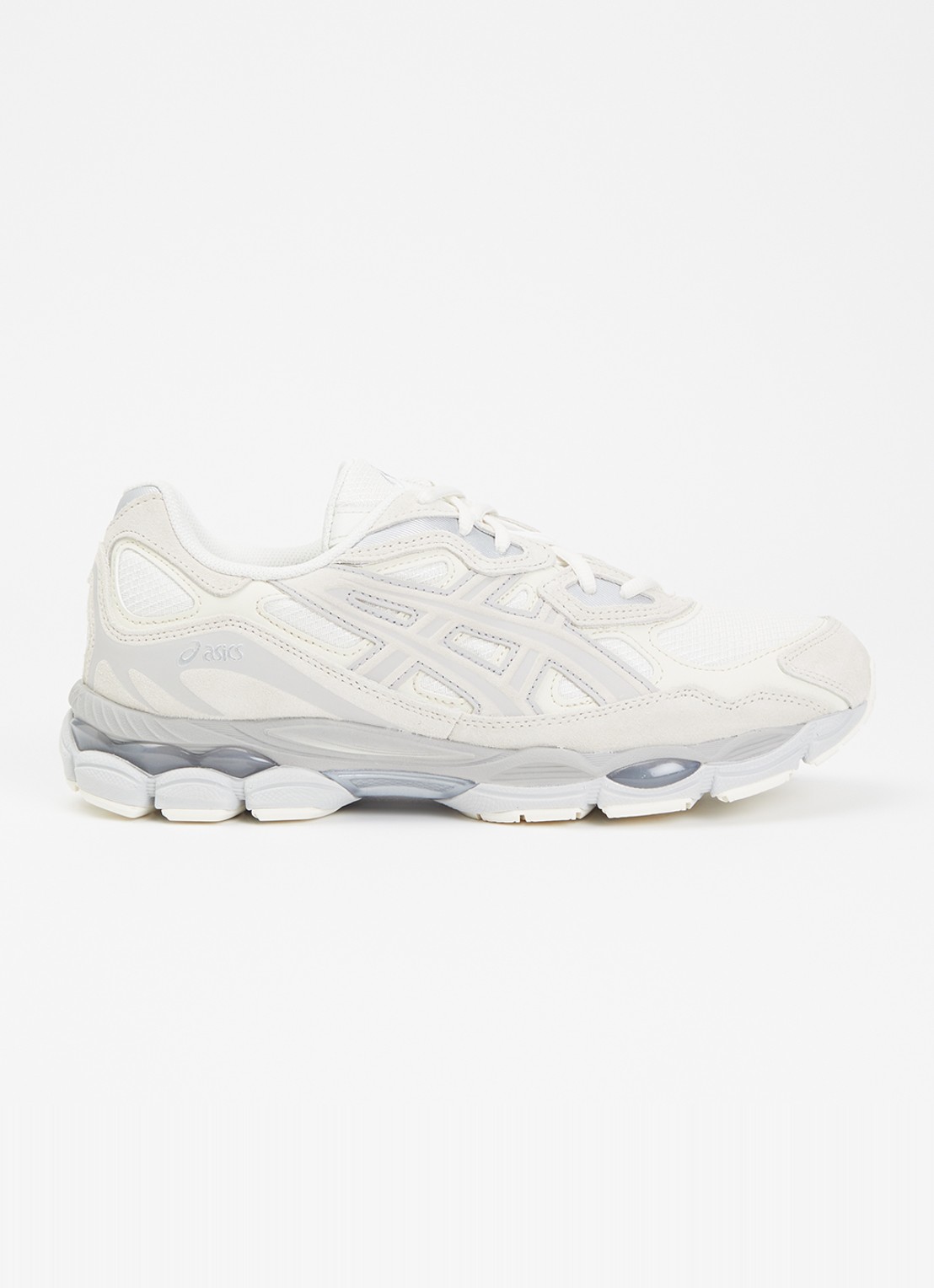 ASICS Gel-Nyc sneaker met suède details - voorkant 2 gebroken wit