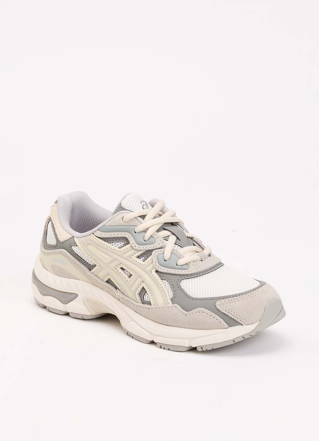 ASICS Gel-Nyc sneaker van mesh - voorkant ivoor
