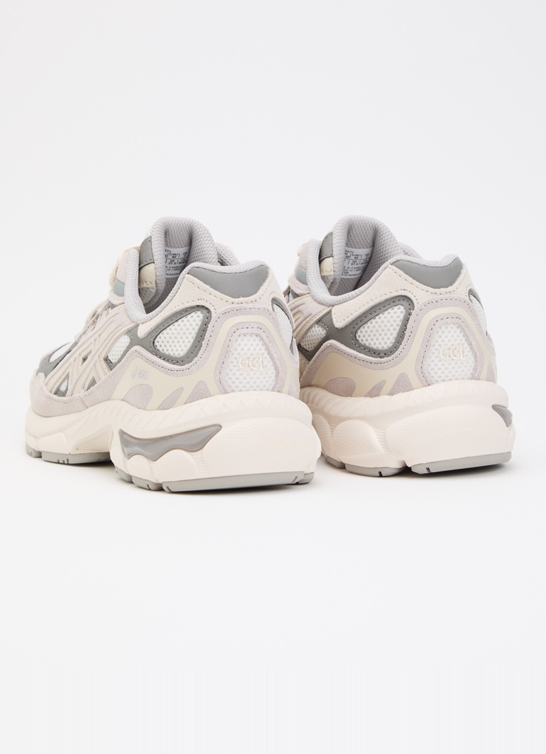 ASICS Gel-Nyc sneaker van mesh - achterkant gebroken wit