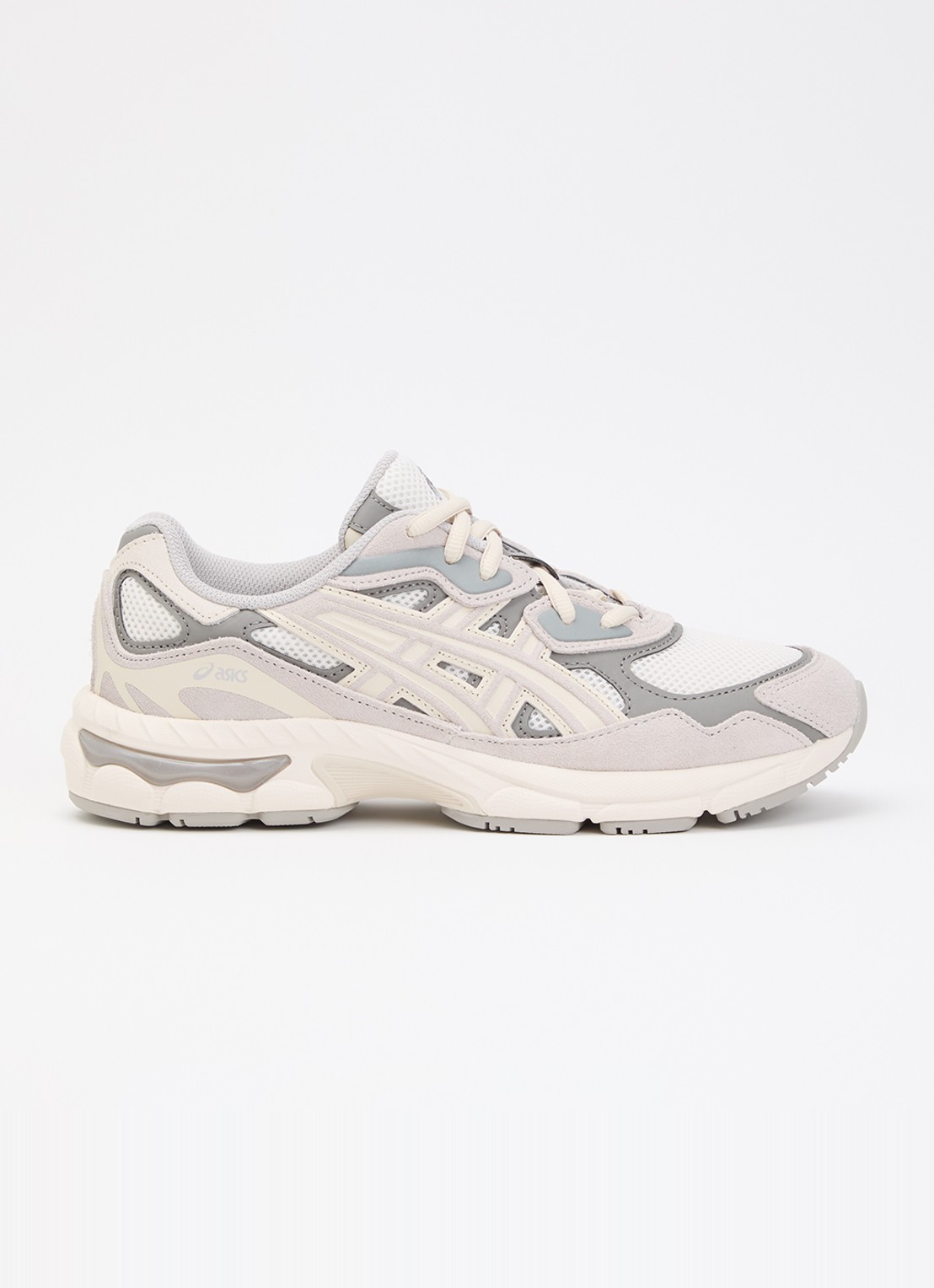 ASICS Gel-Nyc sneaker van mesh - voorkant 5 gebroken wit
