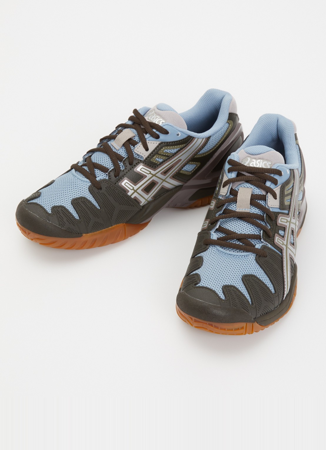 ASICS Gel-Resolution 5 sneaker van mesh met metallic details - detail 2 donkerbruin