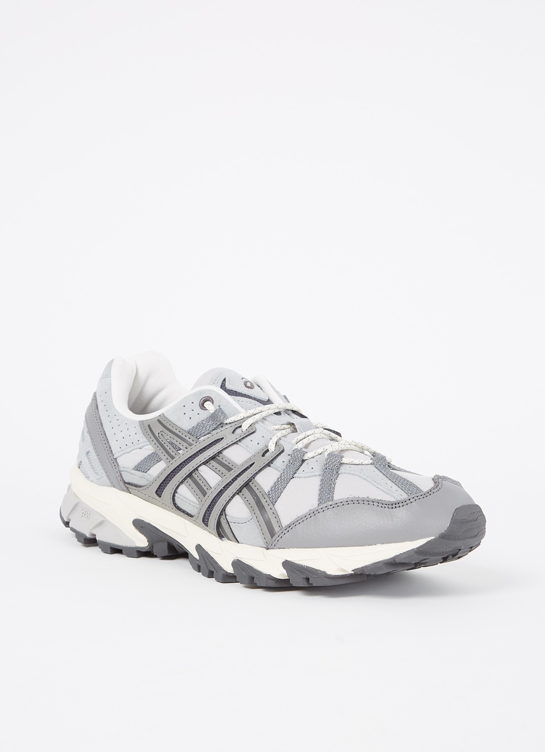 ASICS Gel Sonoma 15-50 hardloopschoen met suède details - voorkant 5 lichtgrijs