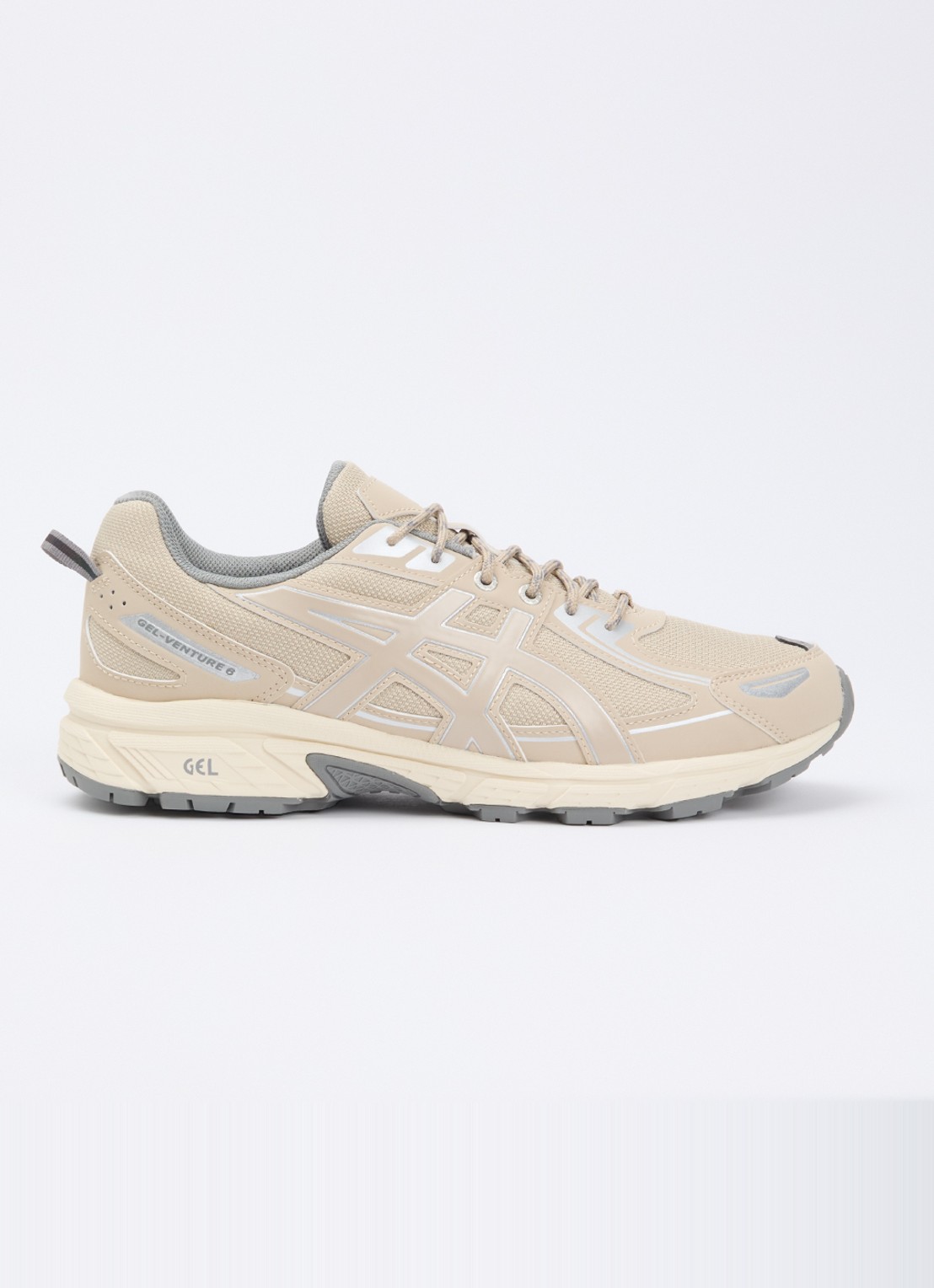 ASICS Gel-Venture 6 sneaker met mesh details - voorkant beige