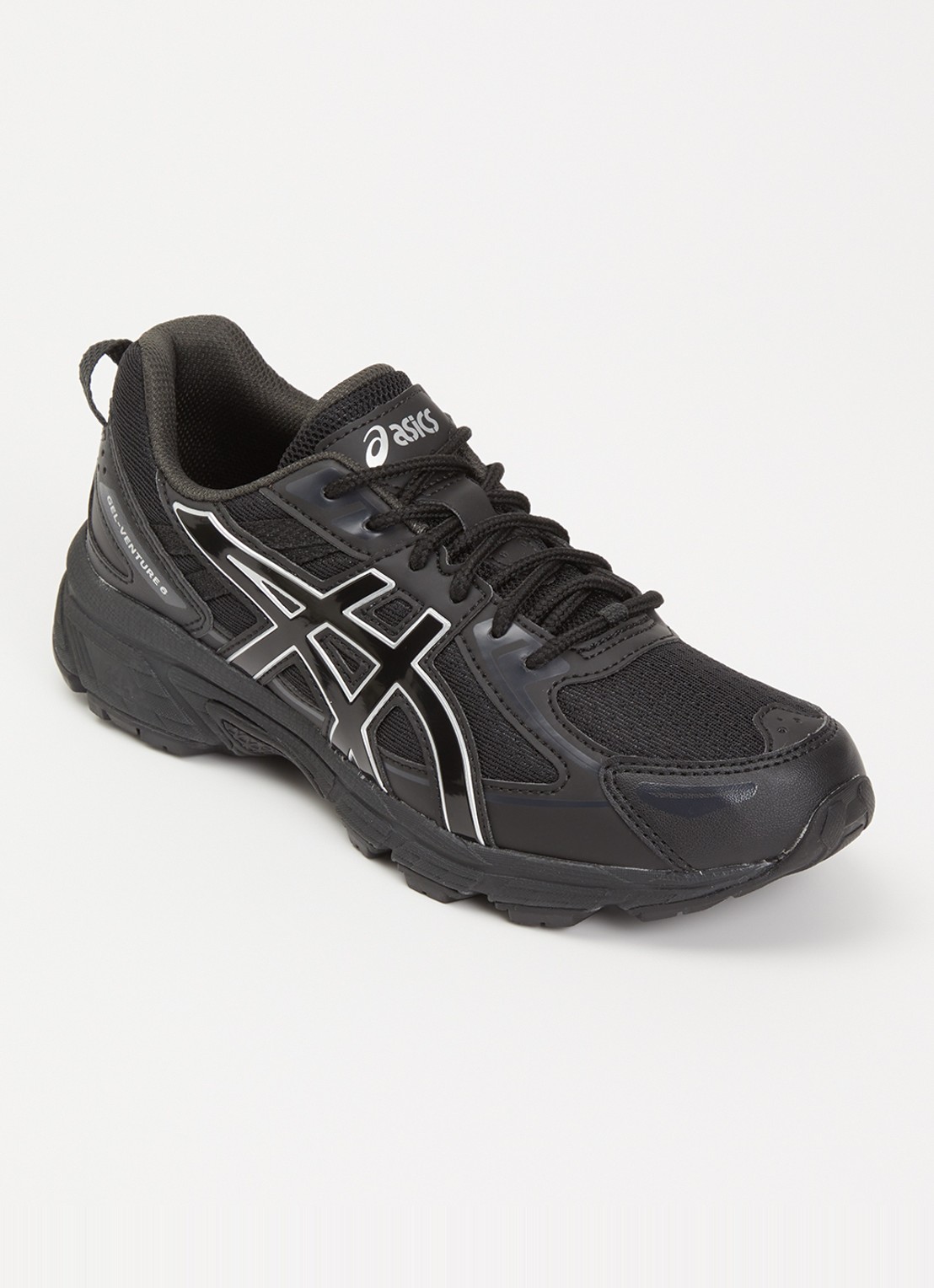 ASICS Gel-Venture 6 sneaker met mesh details - voorkant 2 zwart