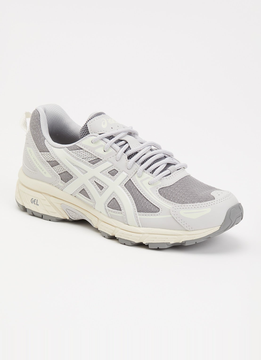 ASICS Gel-Venture 6 sneaker met mesh details - voorkant grijs
