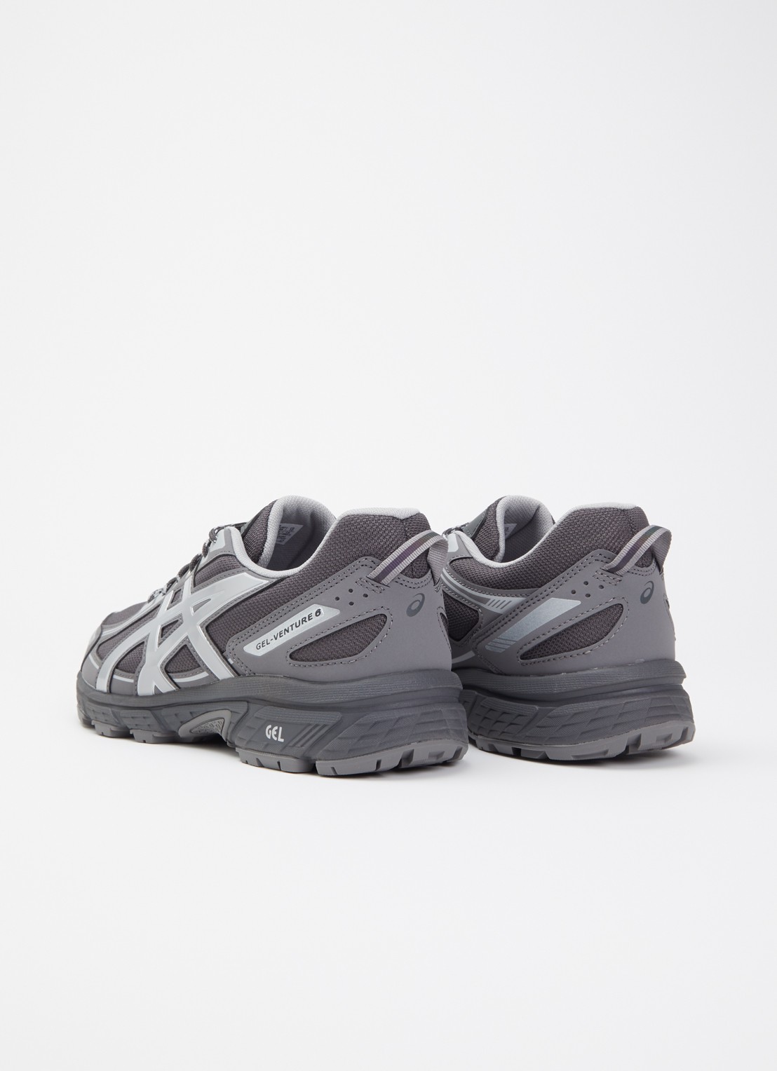 ASICS Gel-Venture 6 sneaker van mesh met logo - achterkant 5 grijs