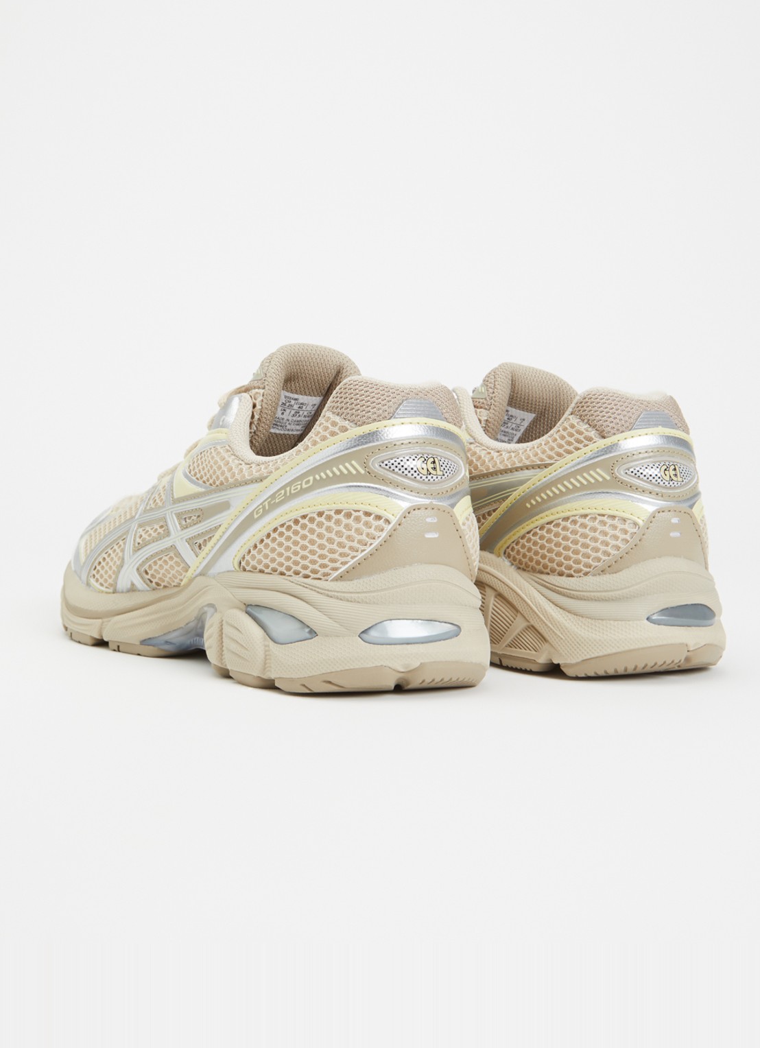 ASICS GT-2160 sneaker van mesh met metallic details - achterkant 2 beige
