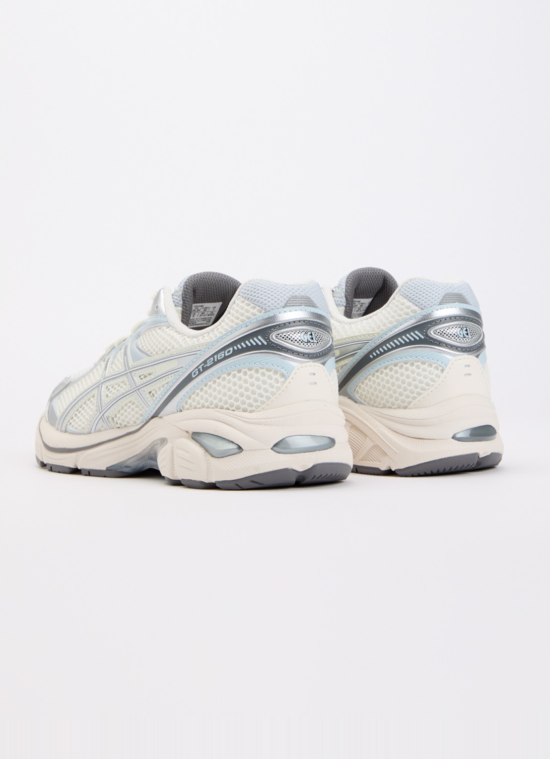 ASICS GT-2160 sneaker van mesh met metallic details - achterkant 5 zilver