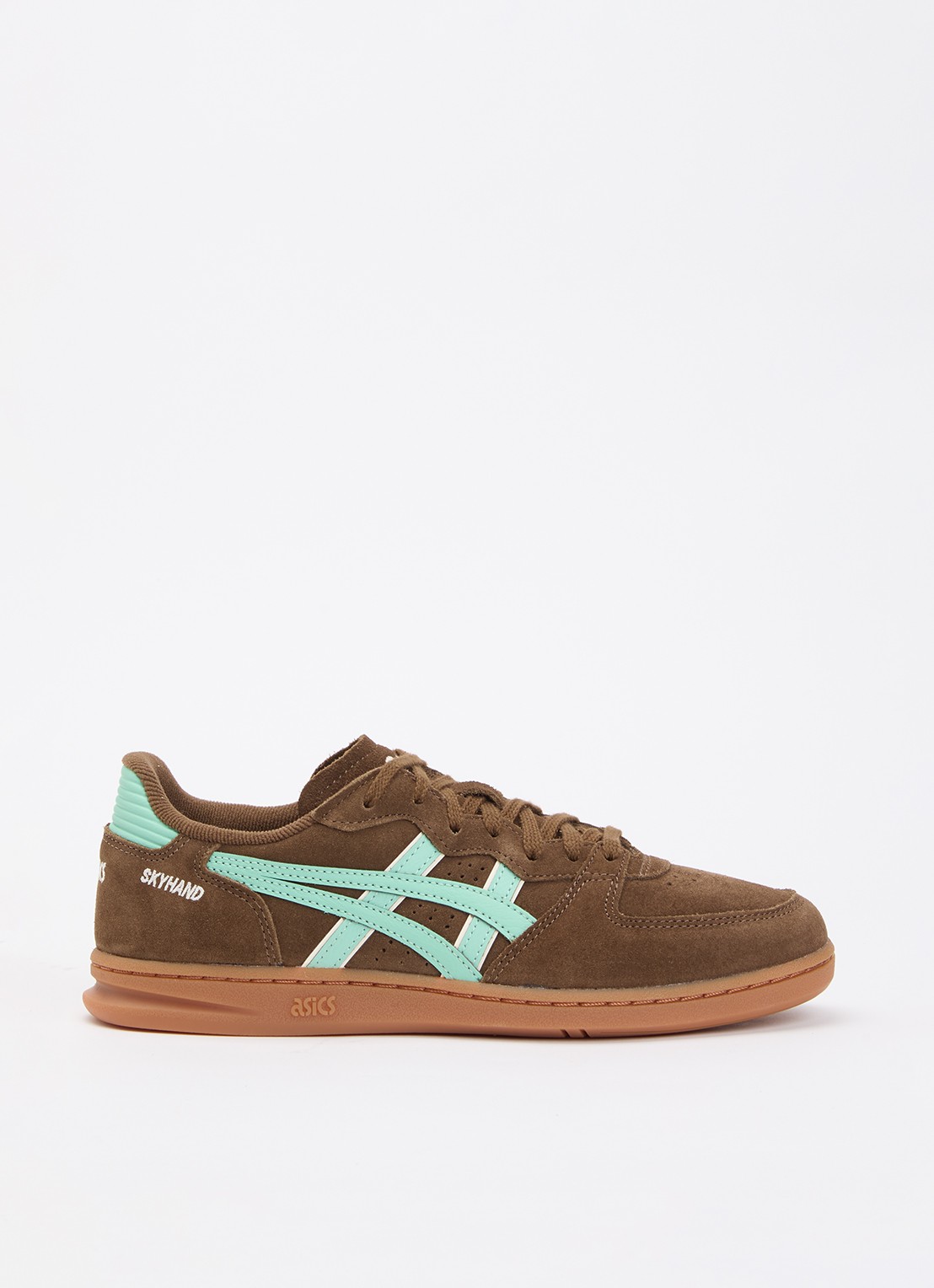 ASICS Skyhand OG sneaker van suède - voorkant bruin