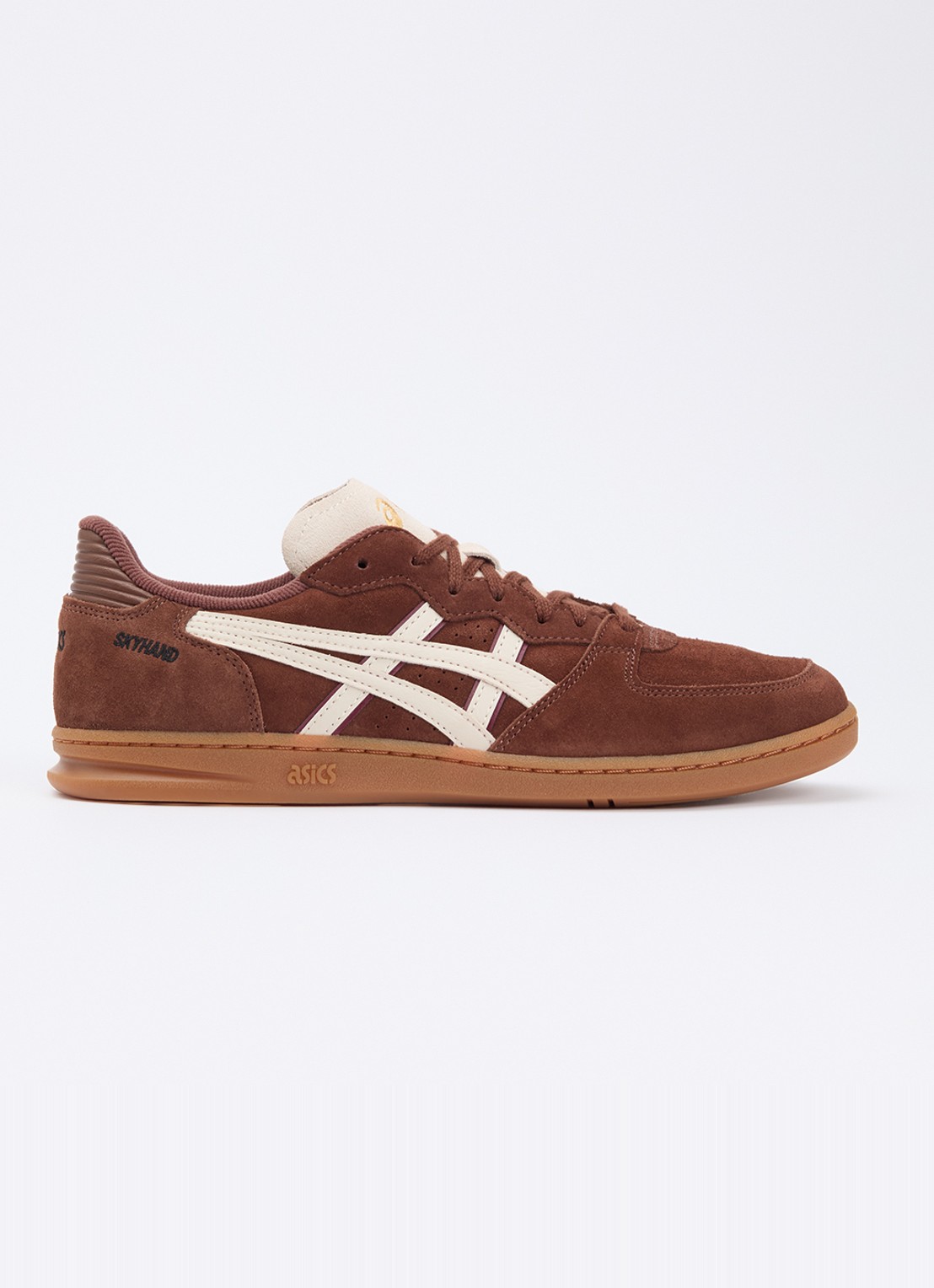 ASICS Skyhand OG sneaker van suède - voorkant bruin