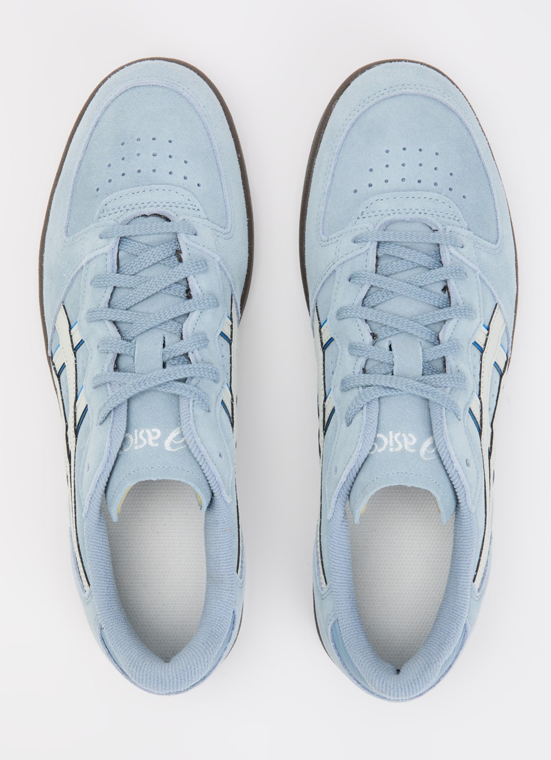 ASICS Skyhand OG sneaker van suède - detail 3 lichtblauw