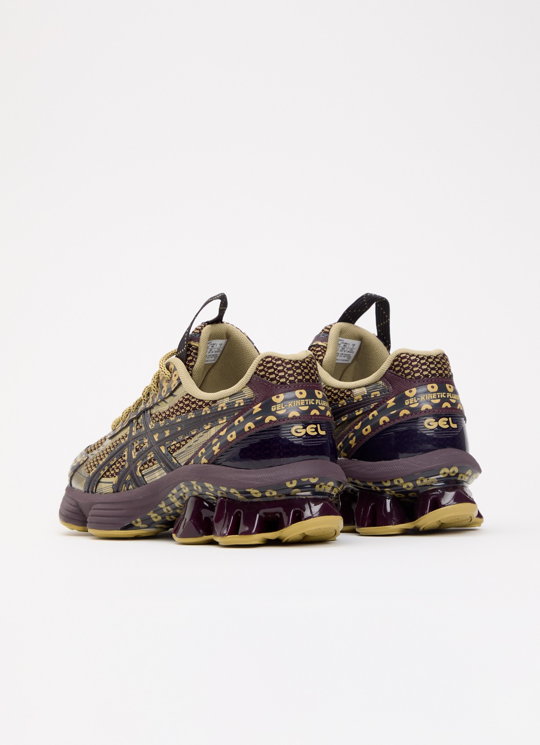 ASICS US7-S Gel-Kinetic Fluent sneaker met logo - achterkant aubergine