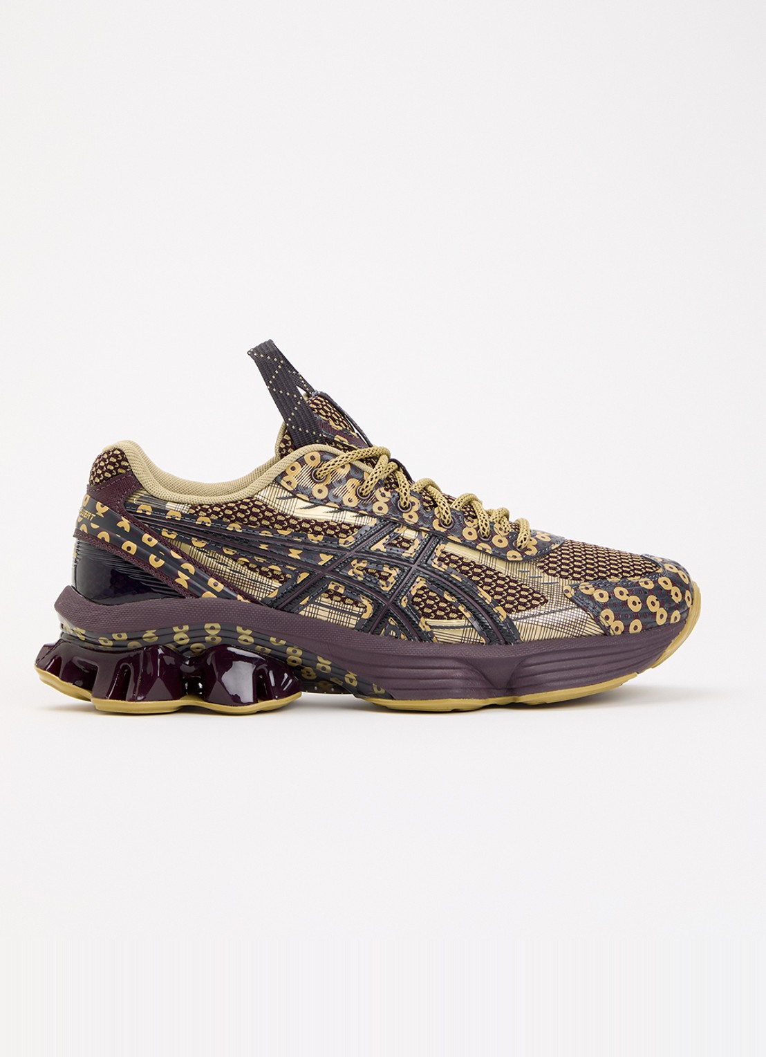 ASICS US7-S Gel-Kinetic Fluent sneaker met logo - voorkant 5 aubergine