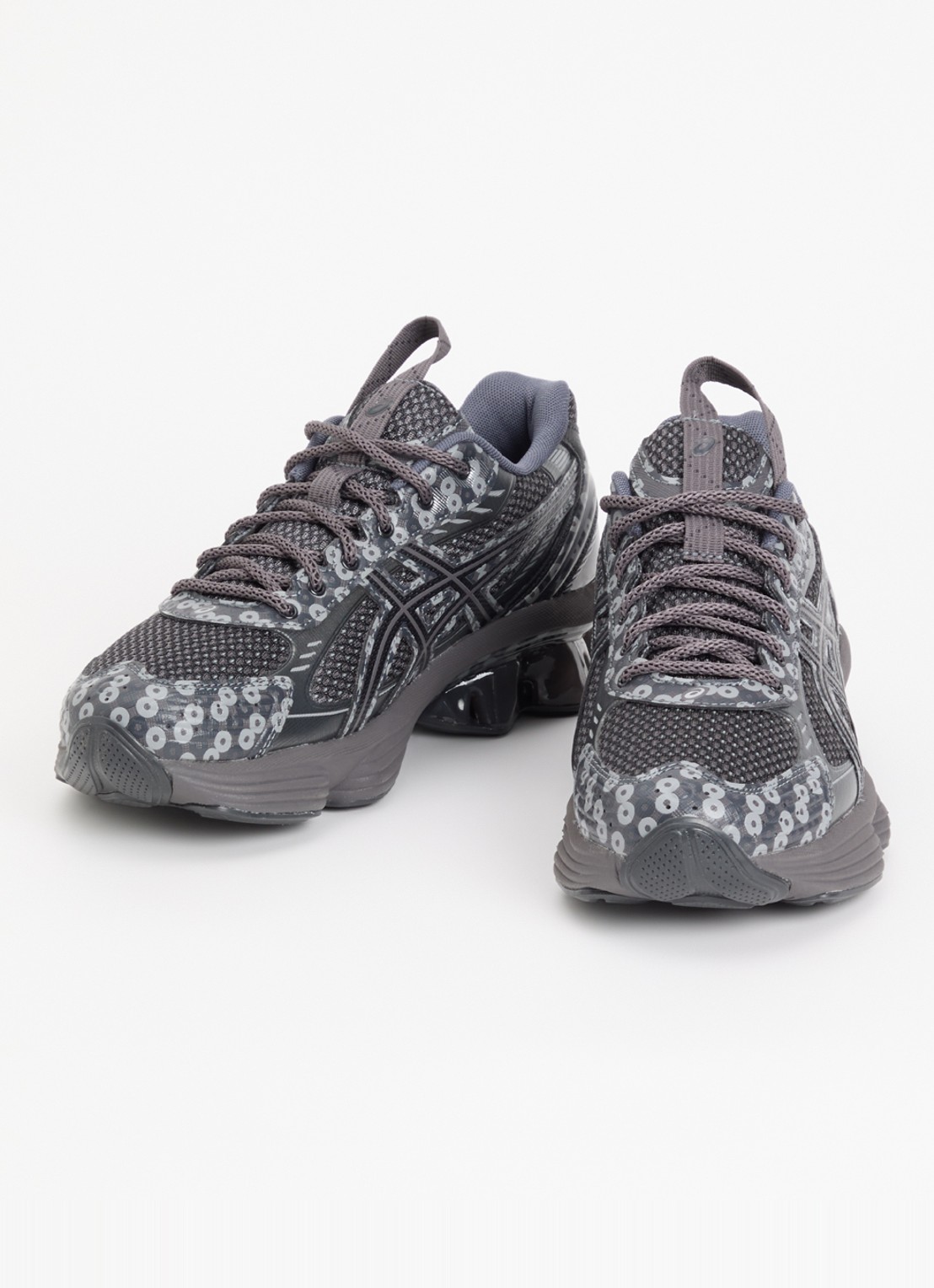 ASICS US7-S Gel-Kinetic Fluent sneaker met logo - detail donkergrijs