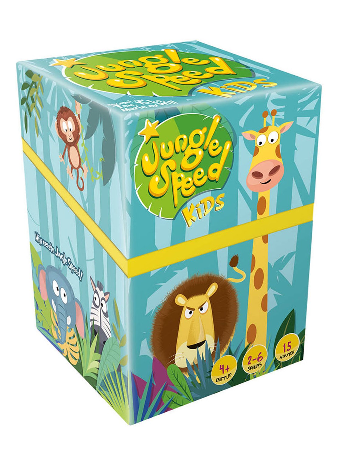 Asmodee Jungle speed kids kaartspel - voorkant lichtblauw